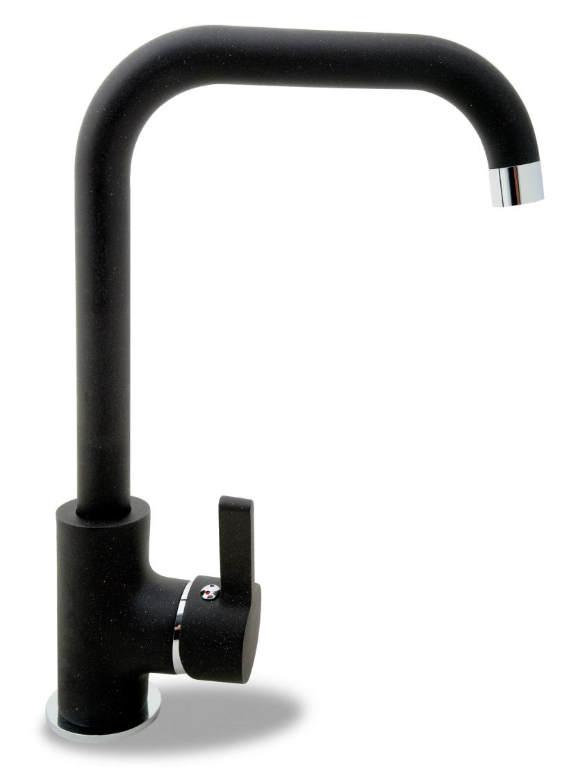 Pyramis SIlvio rubinetto da cucina verticale carbone 090923038