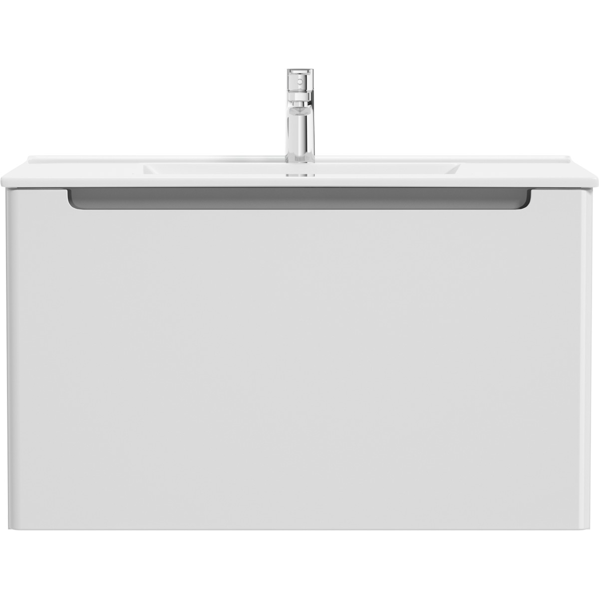 Oltens Jog armadietto 80x38.5x47 cm sottolavabo sospeso bianco 60001000
