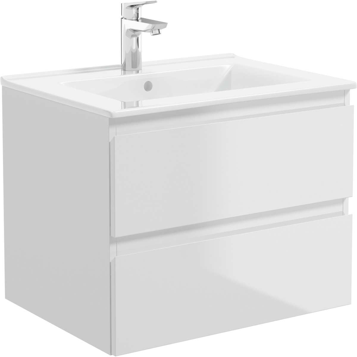 Oltens Vernal lavabo 61x46 cm rettangolare da mobile bianco 41205000