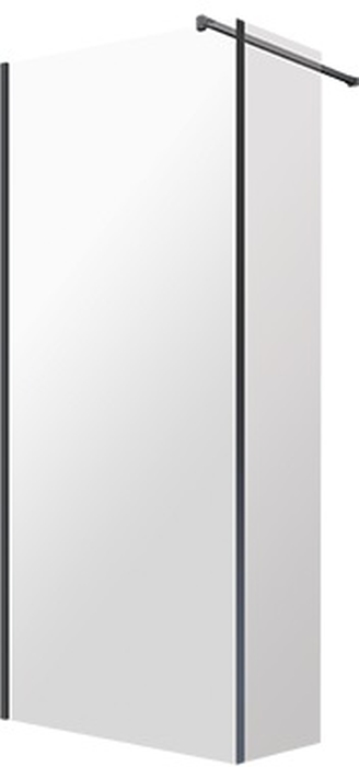 Omnires Marina box doccia 80x30 cm nero opaca/vetro trasparente MA8030BLTR