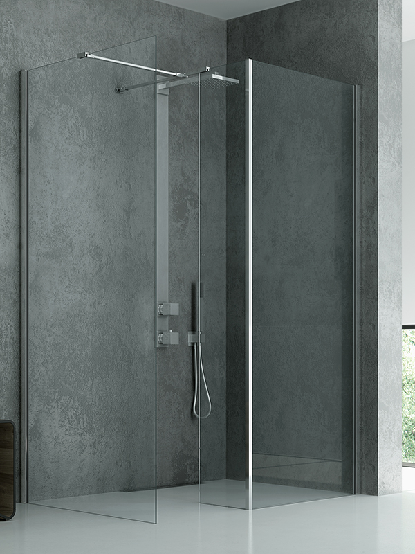 New Trendy New Modus parete doccia 90 cm cromo lucida/vetro trasparente EXK-0046