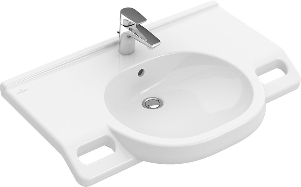 Villeroy & Boch O.Novo Vita lavabo 80x55 cm a parete per disabili bianco 41208001