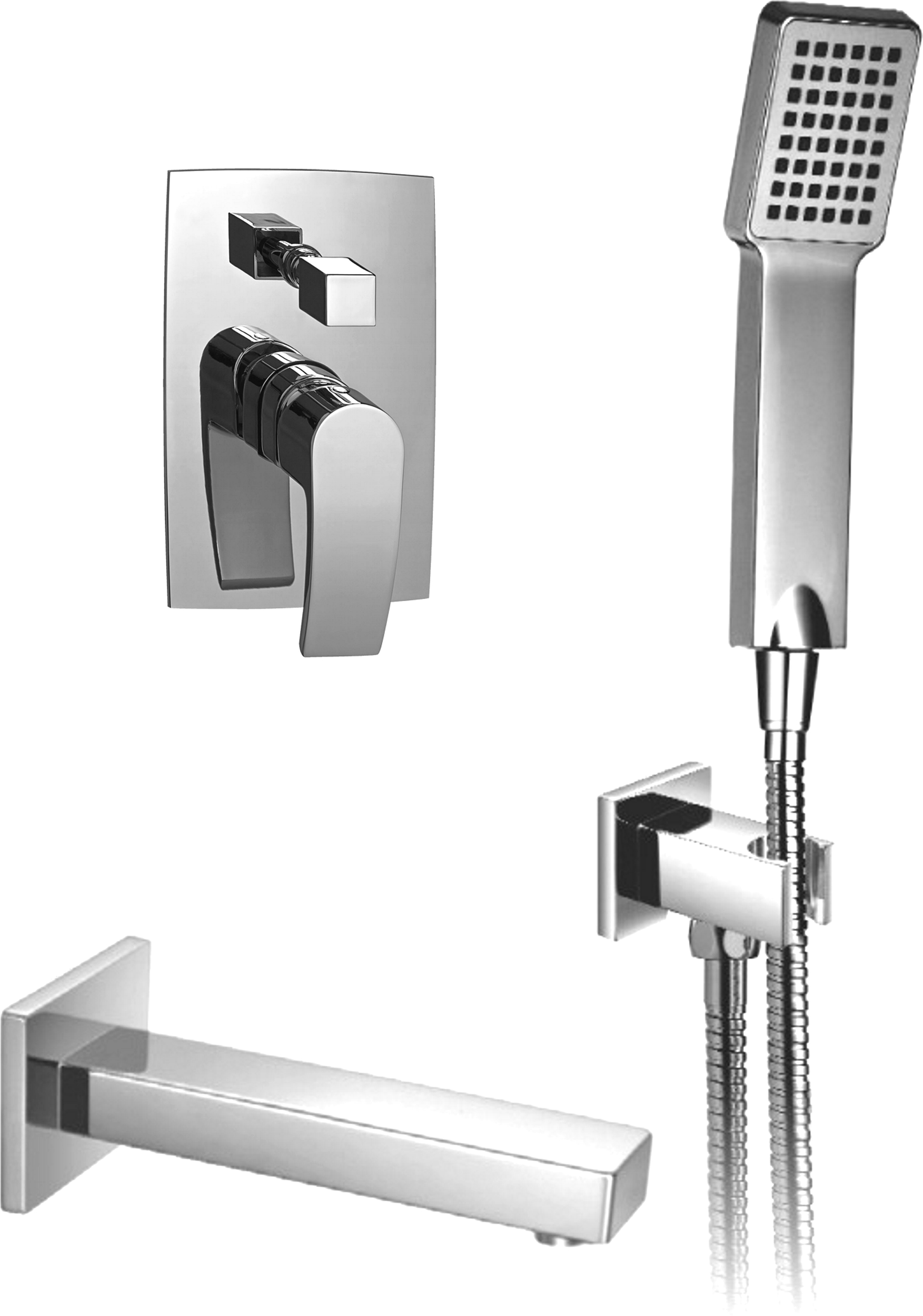 Omnires Murray set per vasca e doccia da incasso cromo SYSMUW01CR
