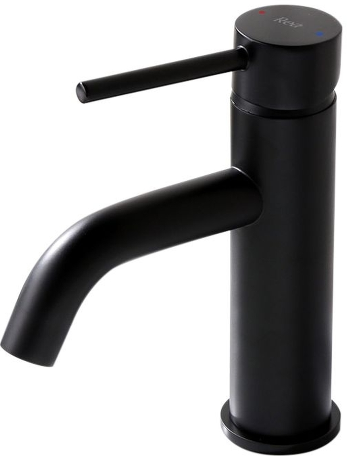 Rea Lungo rubinetto per lavabo verticale nero REA-B4102