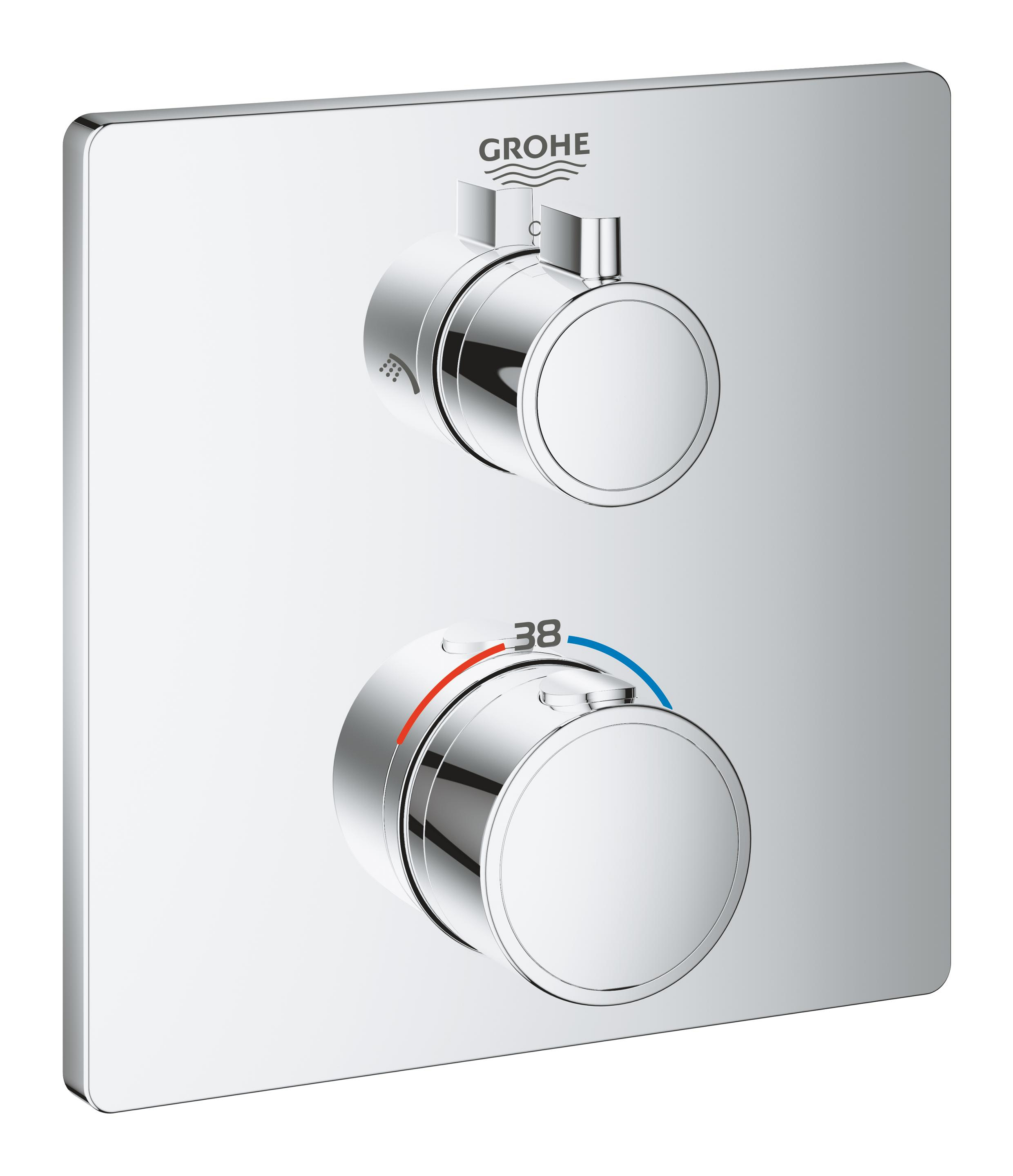 Grohe Grohtherm rubinetto per vasca e doccia da incasso con termostato cromo 24079000