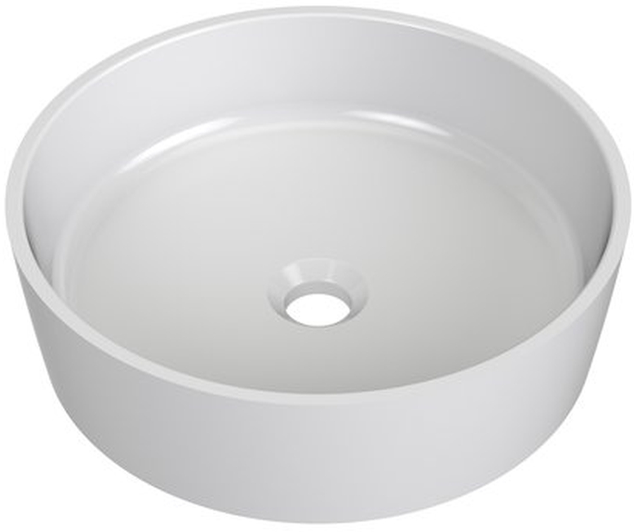 Ravak Uni lavabo 40x40 cm rotonda da appoggio bianco XJX01140001