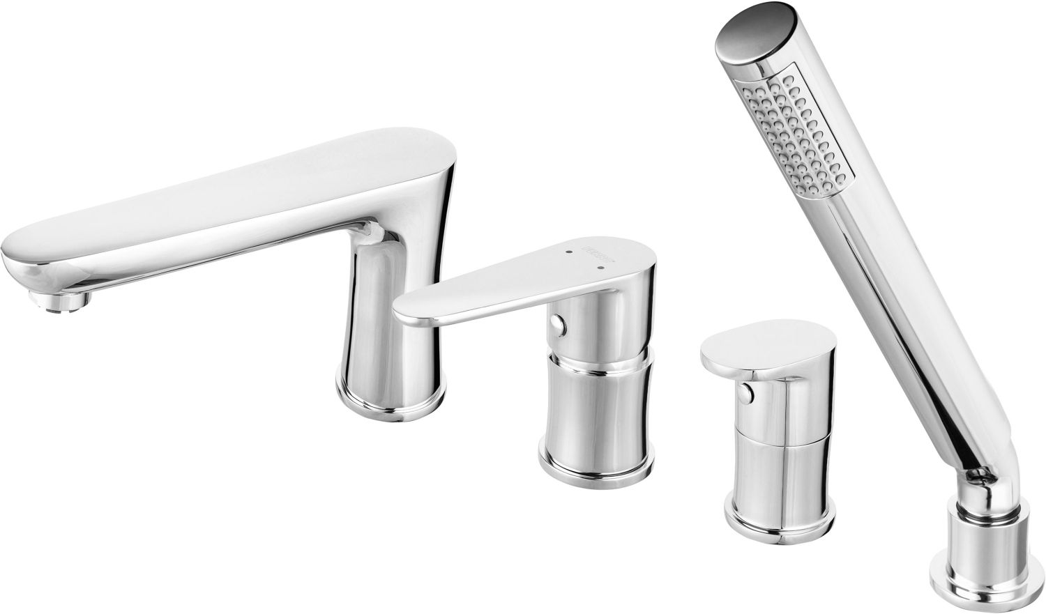 Ferro Algeo rubinetto per vasca e doccia bordo vasca cromo BAG11A