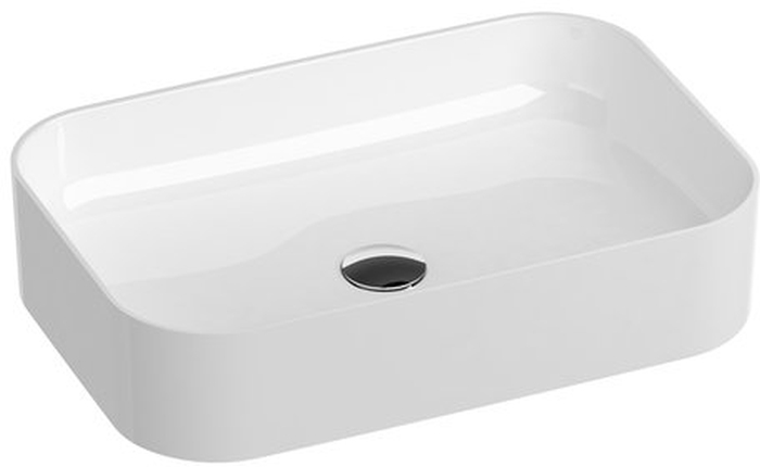 Ravak Ceramic lavabo 55x37 cm rettangolare da appoggio bianco XJX01155002