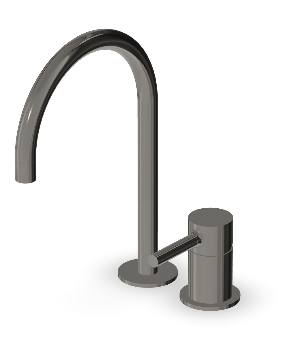 Zucchetti Pan rubinetto per lavabo verticale nero ZP6223.C50
