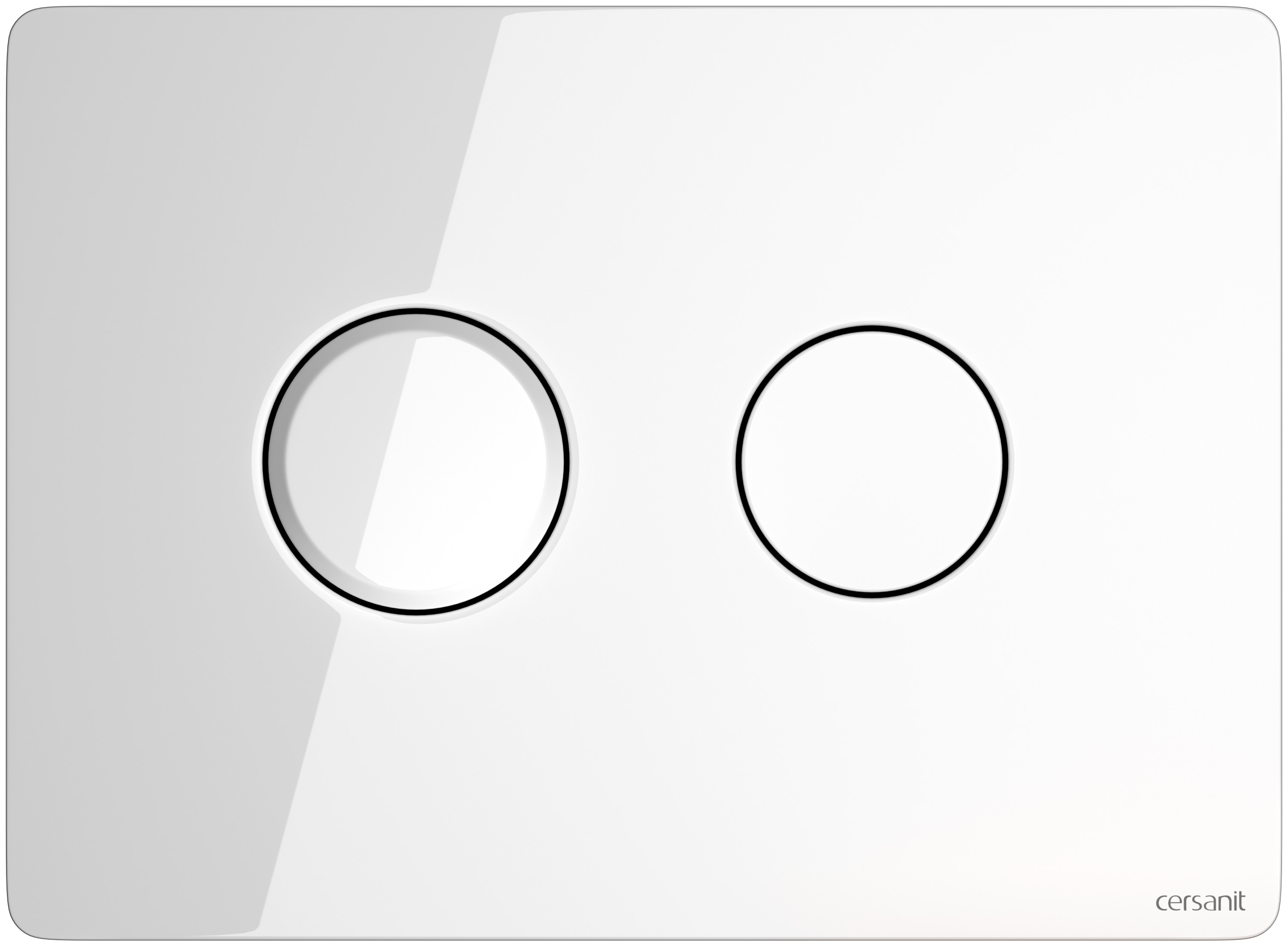 Cersanit Accento Circle placca di comando per WC bianco S97-055