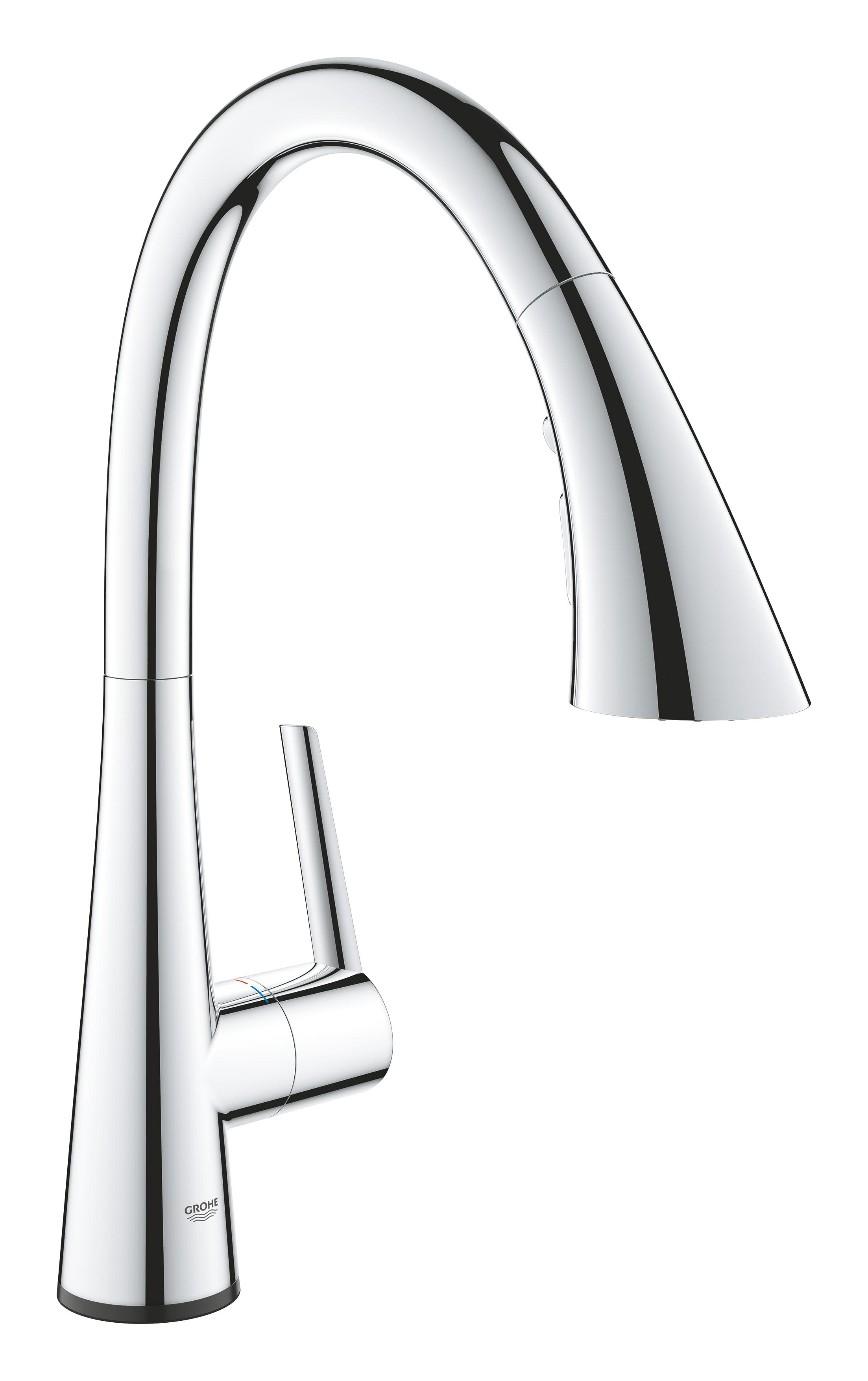 Grohe Zedra rubinetto da cucina verticale StarLight Chrome 30219002