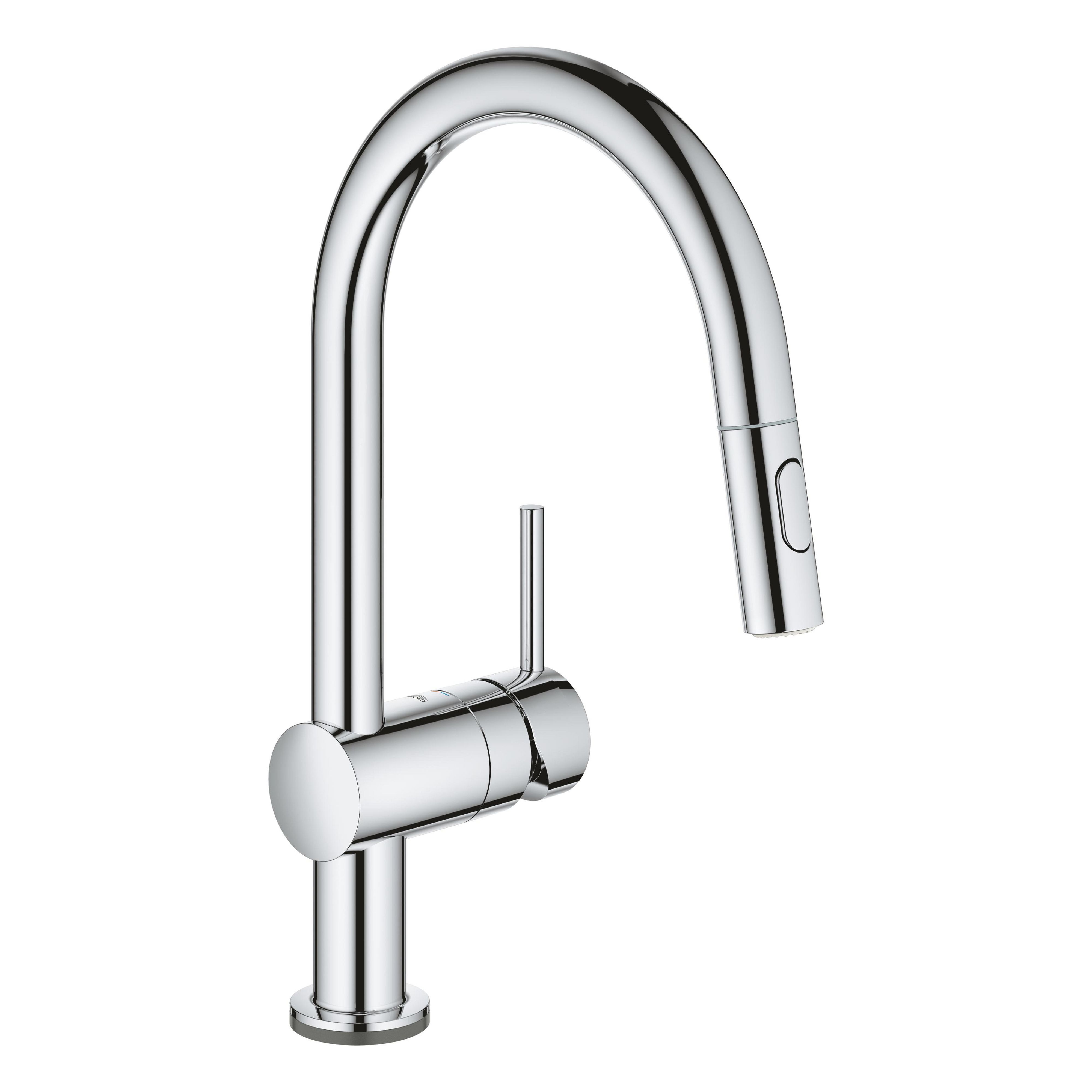 Grohe Minta rubinetto da cucina verticale StarLight Chrome 31358002