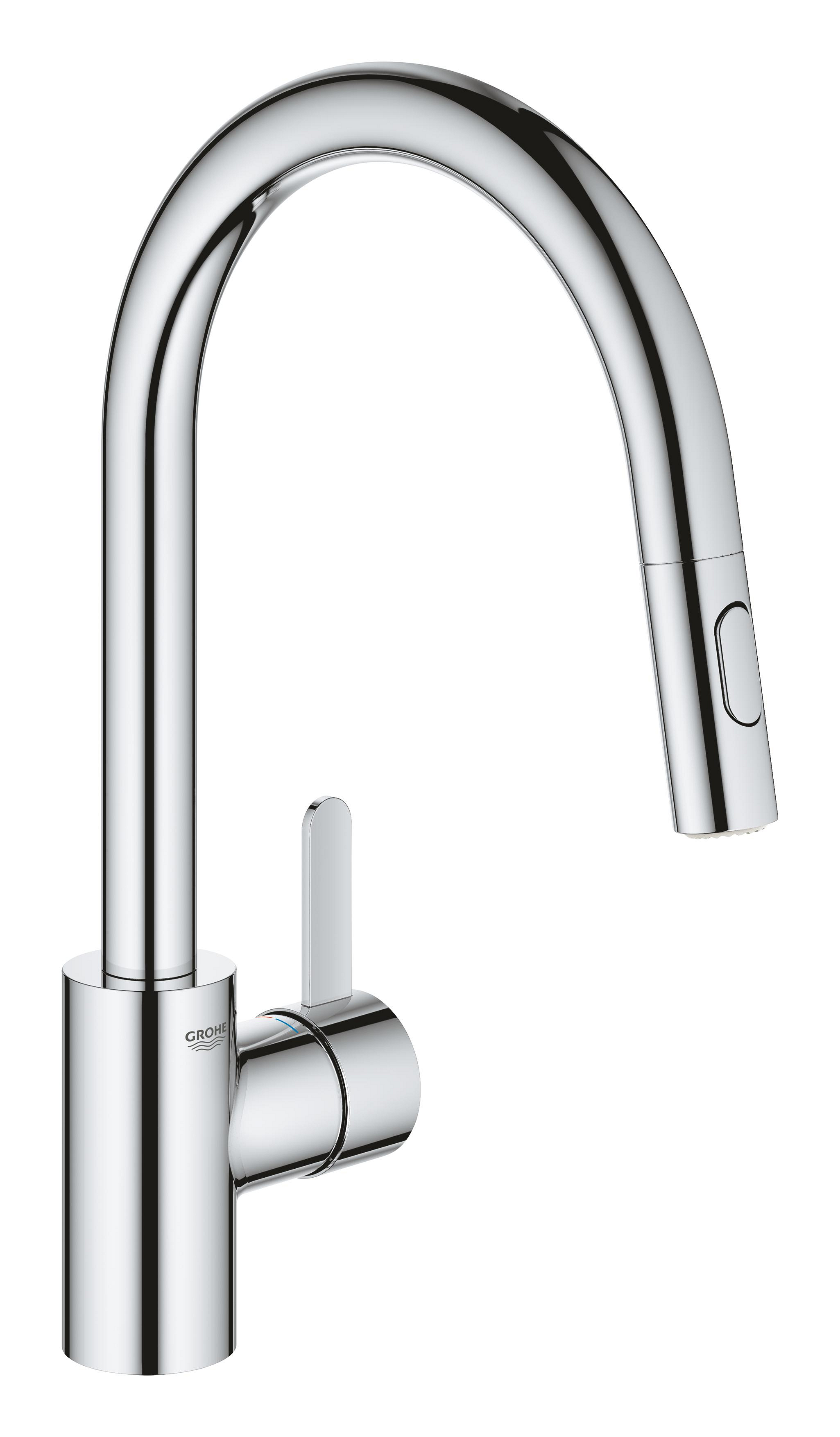 Grohe Eurosmart Cosmopolitan rubinetto da cucina verticale StarLight Chrome 31481001