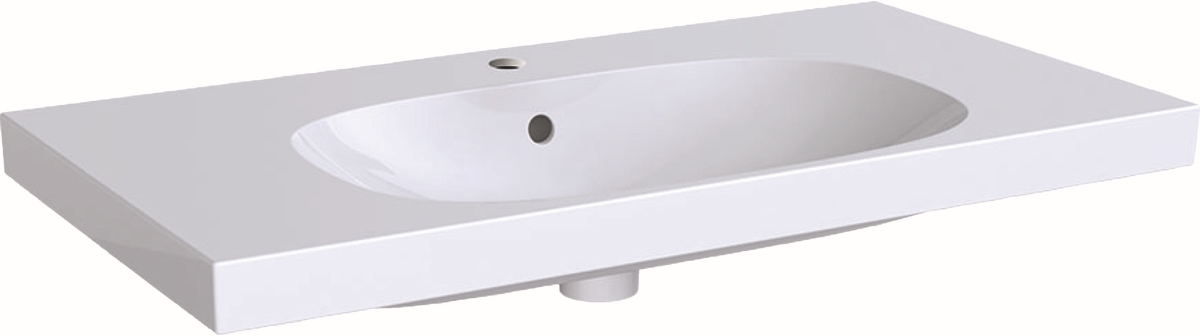 Geberit Acanto lavabo 90x48.2 cm rettangolare a parete-da mobile bianco lucida 500.623.01.2