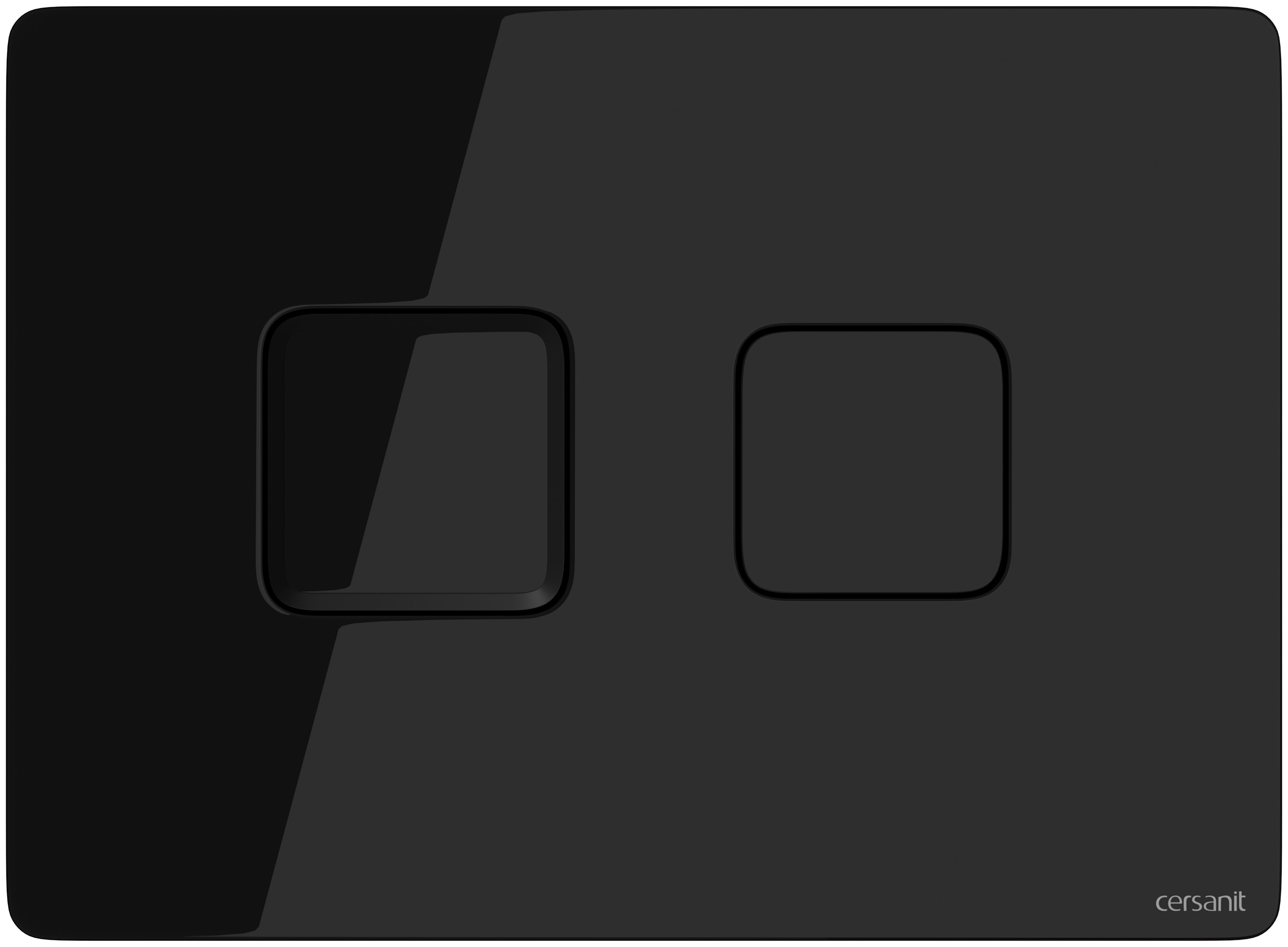 Cersanit Accento Square placca di comando per WC nero S97-058