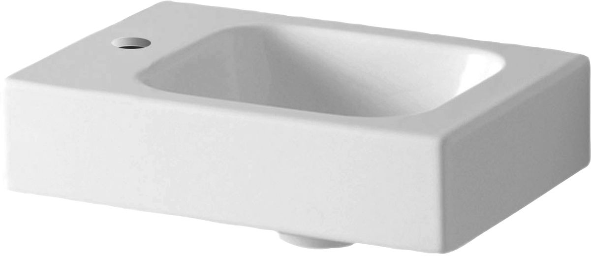 Geberit iCon lavabo 38x28 cm rettangolare a parete-da mobile bianco 124836000