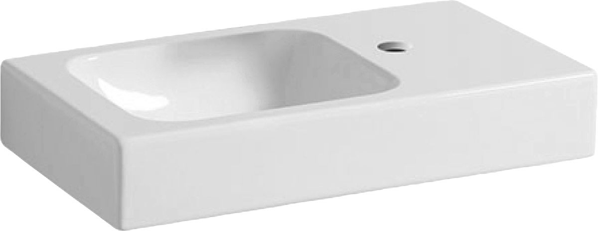 Geberit iCon lavabo 53x31 cm rettangolare a parete-da mobile bianco 124053000