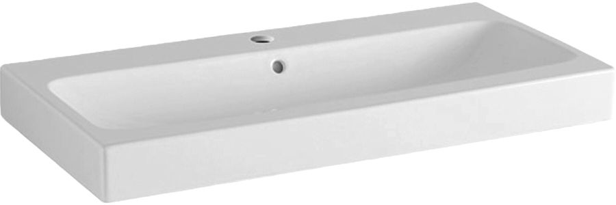 Geberit iCon lavabo 90x48.5 cm rettangolare a parete-da mobile bianco 124090000