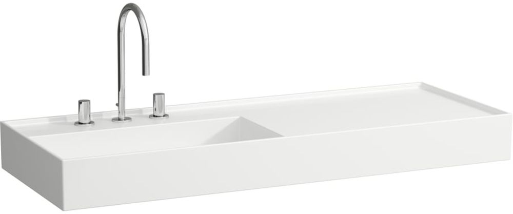 Laufen Kartell lavabo 120x46 cm rettangolare da mobile bianco lucida H8133320001121