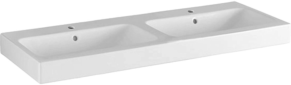 Geberit iCon lavabo 120x48.5 cm rettangolare a parete-da mobile bianco 124120000