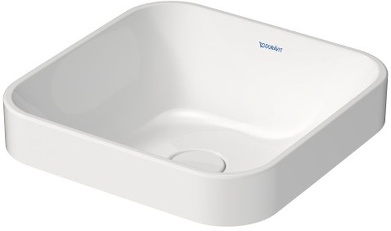 Duravit Happy D.2 lavabo 40x40 cm quadrata da appoggio bianco 2359400000