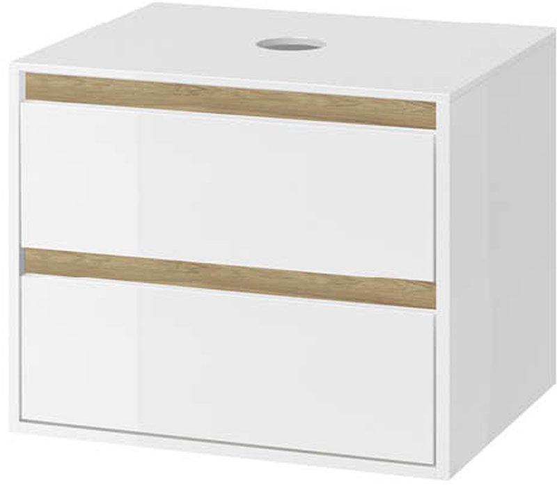 Excellent Tuto armadietto 80x45.7x49.4 cm sottolavabo sospeso bianco -rovere MLEX.0104.800.WHBL