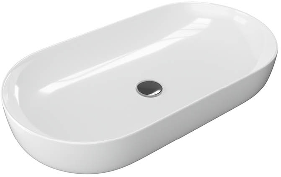 Actima Jima lavabo 82x41 cm ovale da appoggio bianco CEAC.2001.820.WH