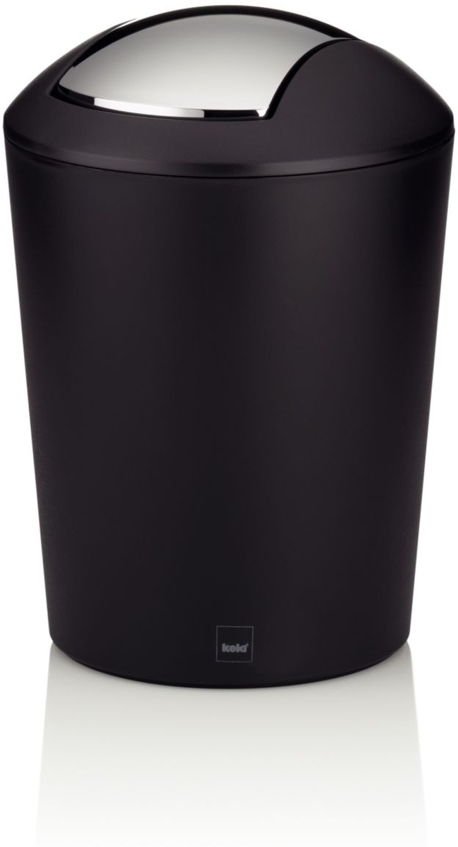 Kela Marta secchio della spazzatura 1.7 l cromo-nero 22270