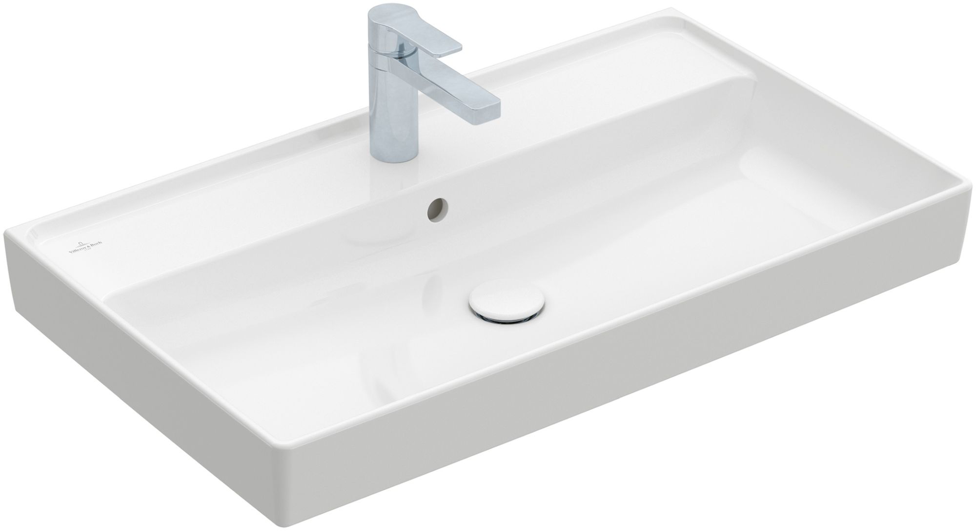 Villeroy & Boch Collaro lavabo 80x47 cm rettangolare a parete-da mobile bianco lucida 4A338001