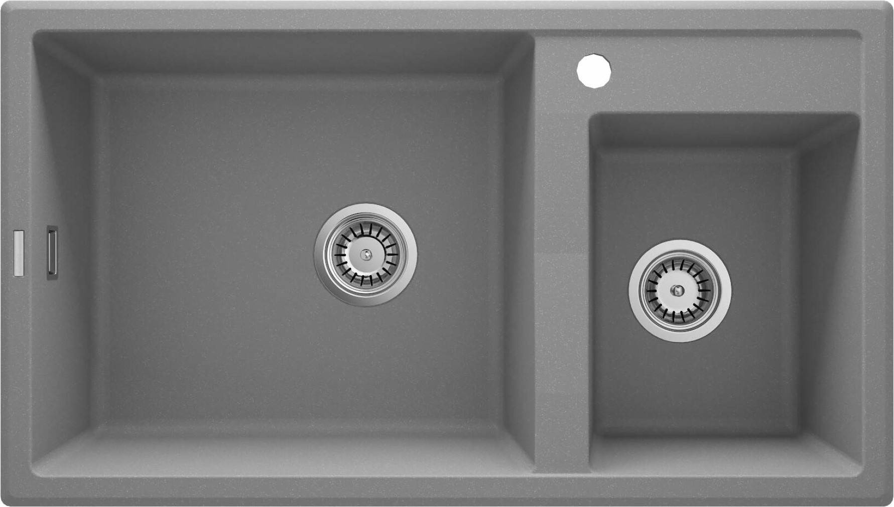 Deante Eridan lavello in granito 88x50 cm grigio/grafite/inox ZQE_S20B