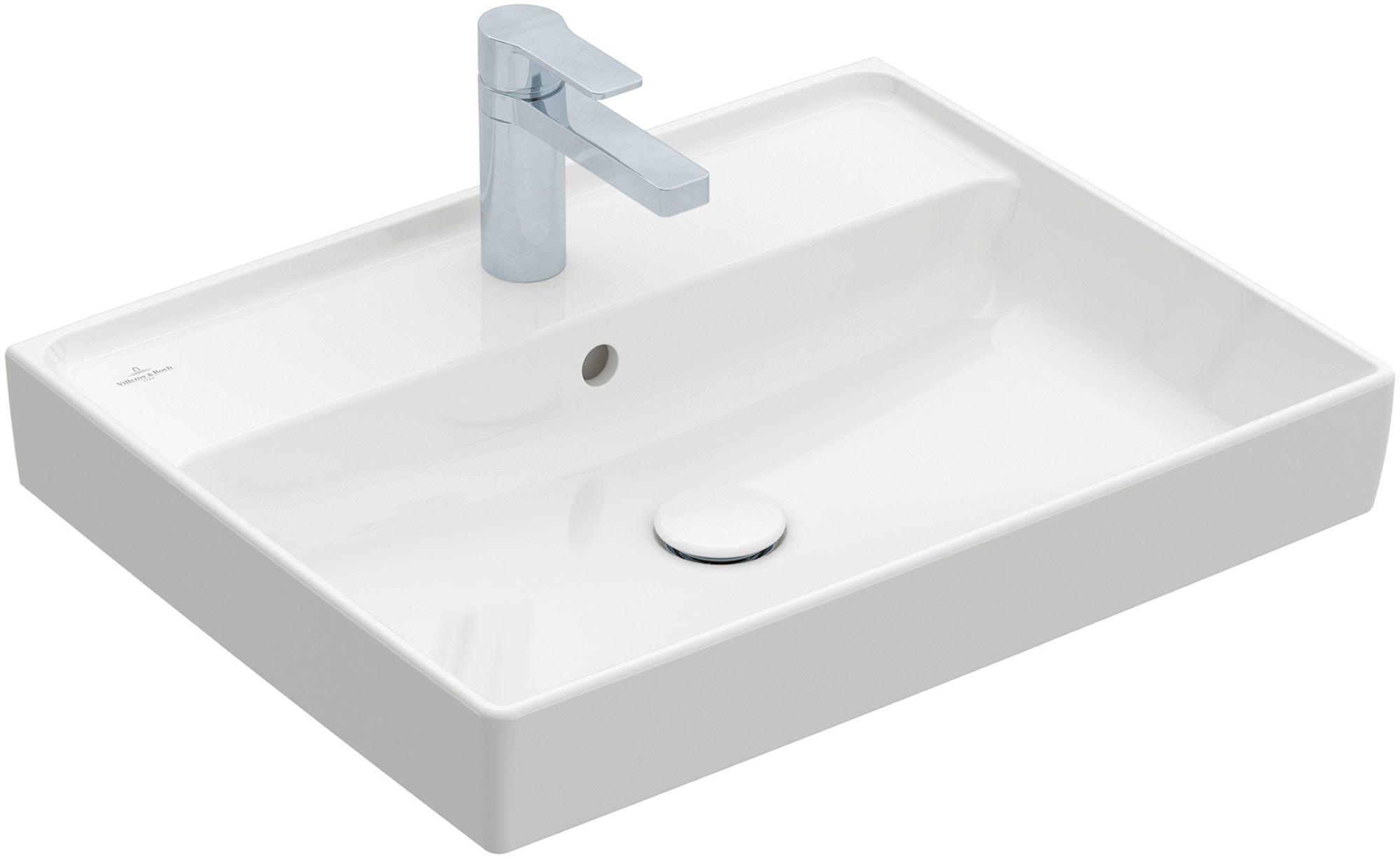 Villeroy & Boch Collaro lavabo 60x47 cm rettangolare a parete-da mobile bianco 4A336001