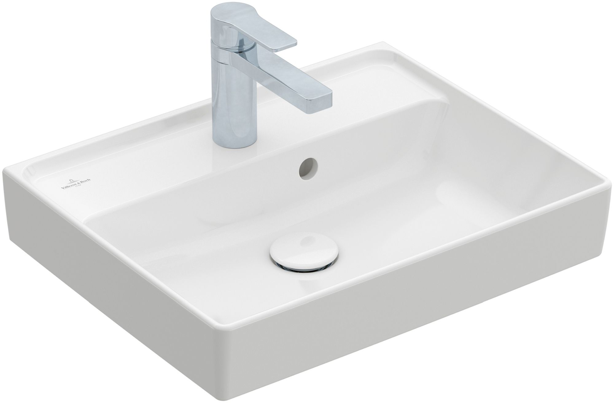Villeroy & Boch Collaro lavabo 50x40 cm rettangolare a parete-da mobile bianco 43345101