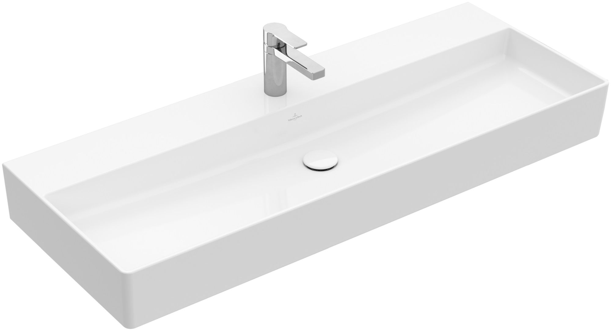 Villeroy & Boch Memento 2.0 lavabo 120x47 cm rettangolare a parete-da mobile bianco lucida 4A22CH01