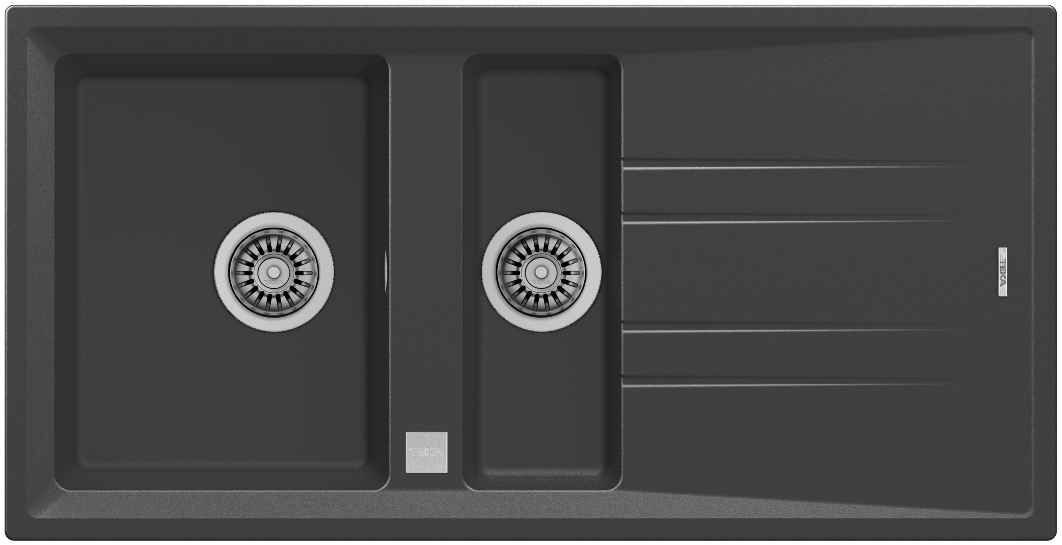 Teka Stone lavello tegranit 100x51 cm grigio/grafite/inox 115360013