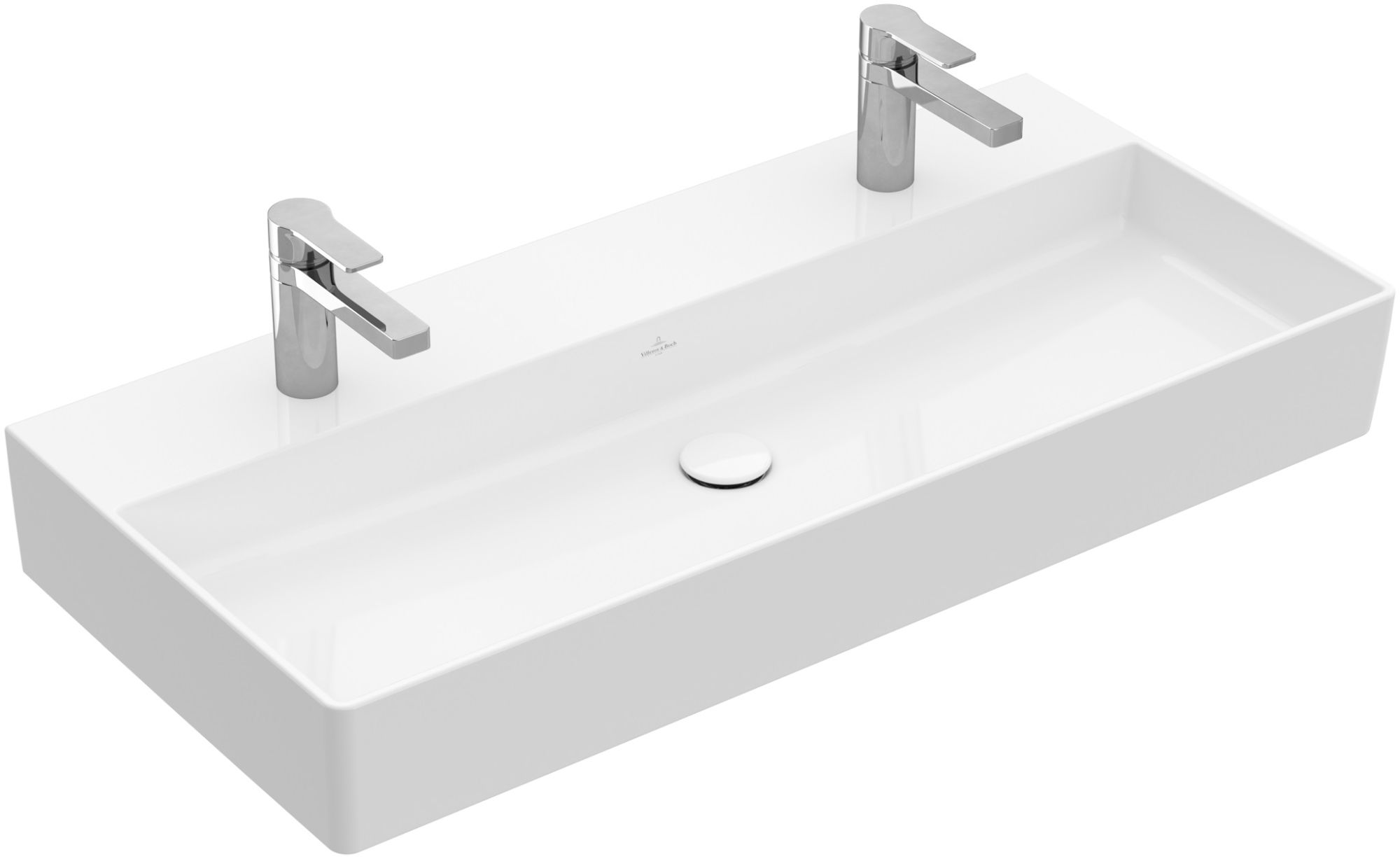 Villeroy & Boch Memento 2.0 lavabo 100x47 cm rettangolare a parete-da mobile bianco lucida 4A221K01
