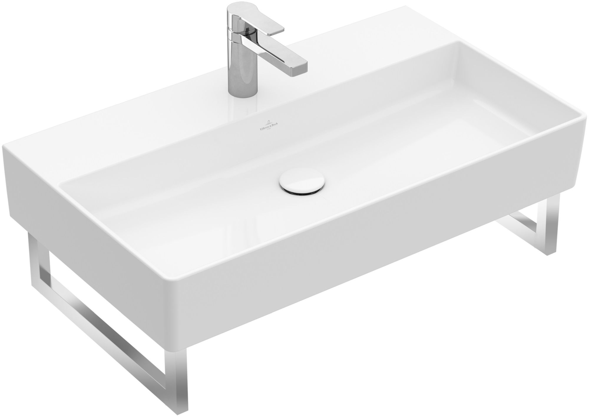Villeroy & Boch Memento 2.0 lavabo 80x47 cm rettangolare a parete bianco lucida 4A228101