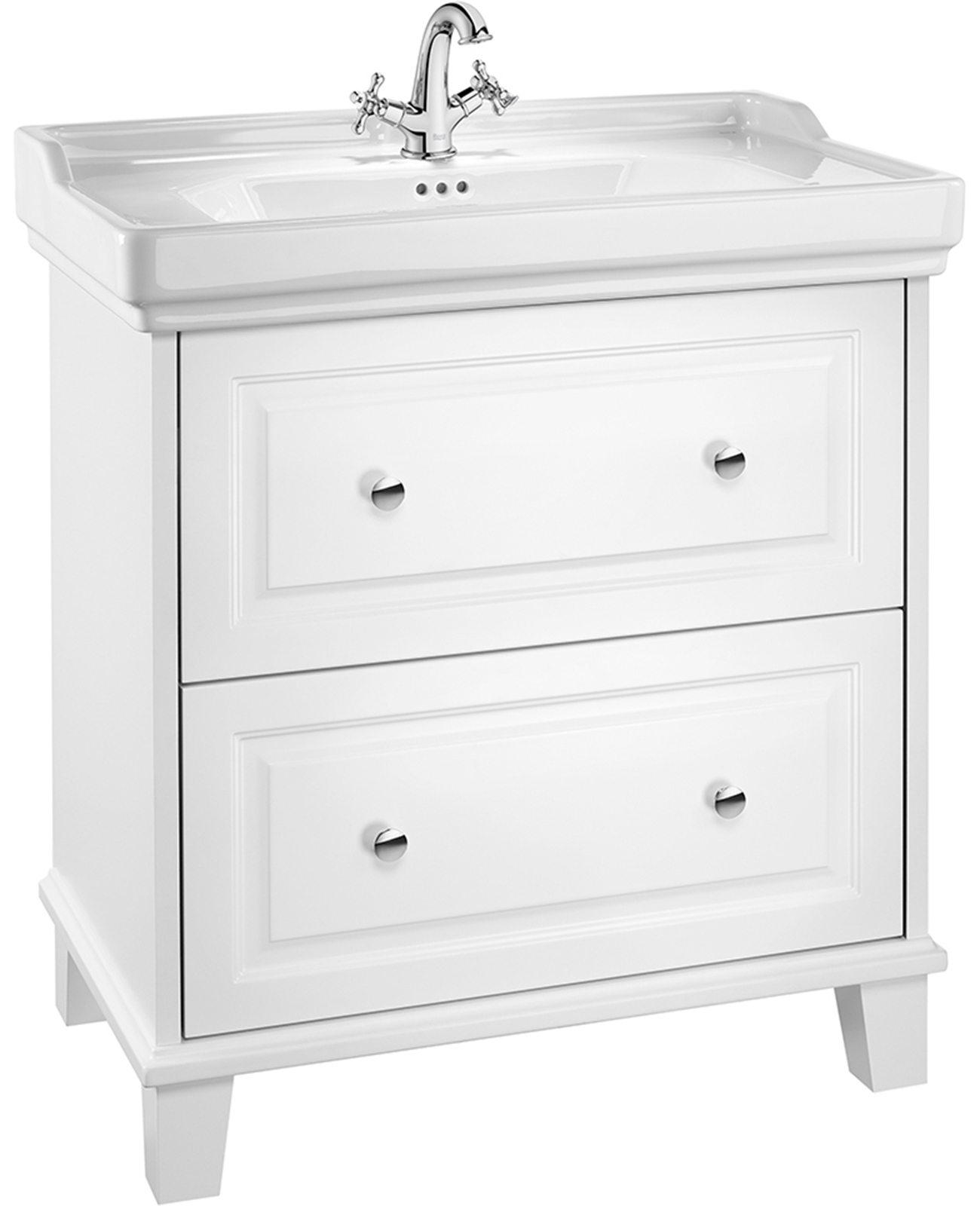 Roca Carmen lavabo con armadietto 80 cm bianco A851369415
