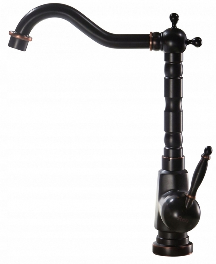 Rea Old Black rubinetto per lavabo verticale nero REA-B0183