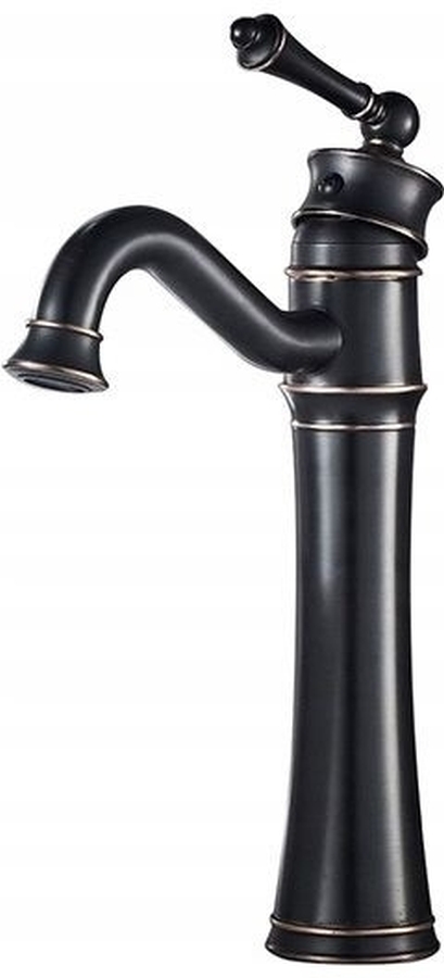 Rea Old Black rubinetto per lavabo verticale nero REA-B0227