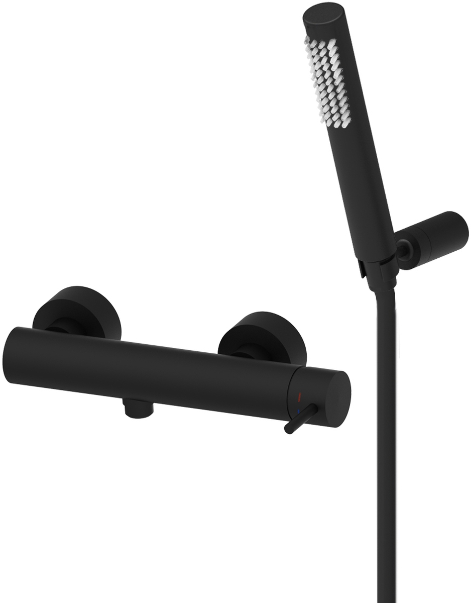 Paffoni Light rubinetto per doccia a parete nero LIG168DNO