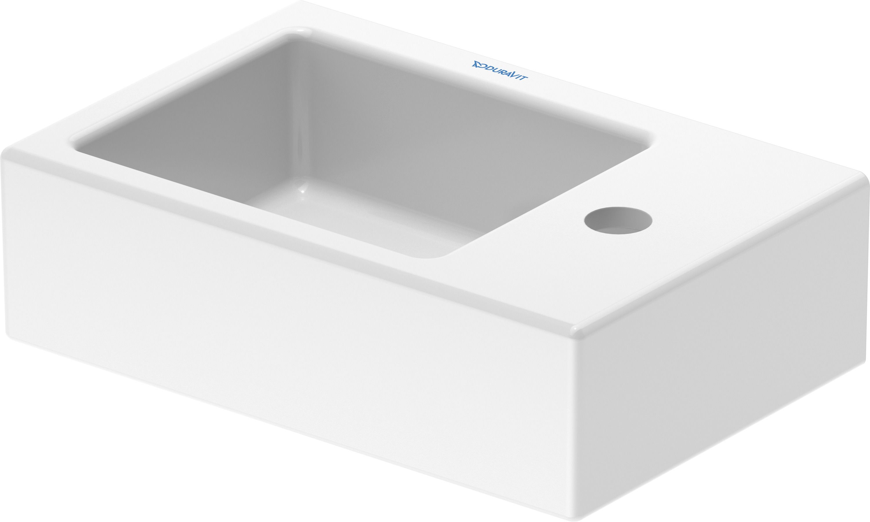 Duravit Vero Air lavabo 38x25 cm rettangolare a parete-da mobile bianco 07243800001
