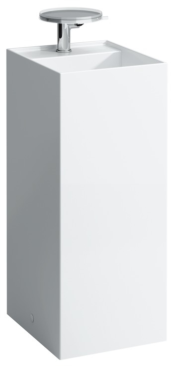 Laufen Kartell lavabo 43.5x37.5 cm rettangolare freestanding bianco lucida H8113310001121