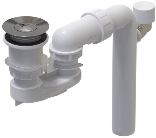Villeroy & Boch ViFlow sifone per vasca da bagno cromo U90953061