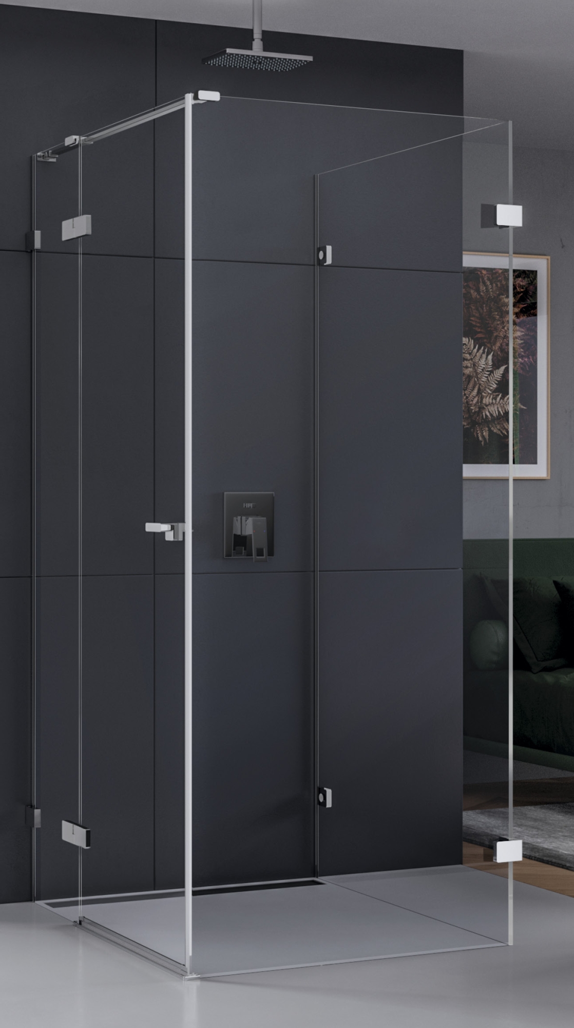 New Trendy Eventa box doccia 90x90 cm quadrato cromo lucida/vetro trasparente EXK-0202