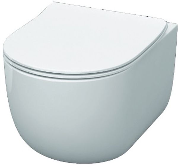 Kerasan Flo vaso wc sospeso senza brida bianco 311101