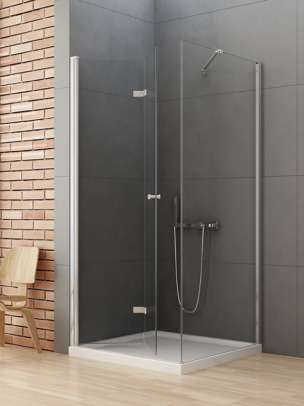 New Trendy New Soleo box doccia 100x90 cm rettangolare cromo lucida/vetro trasparente D-0149A/D-0089B