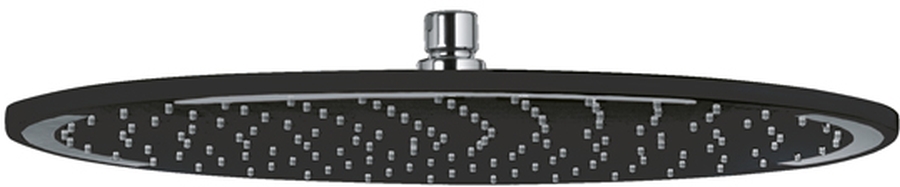 Kludi A-QA soffione doccia 40x40 cm rotonda cromo-nero 6434087-00