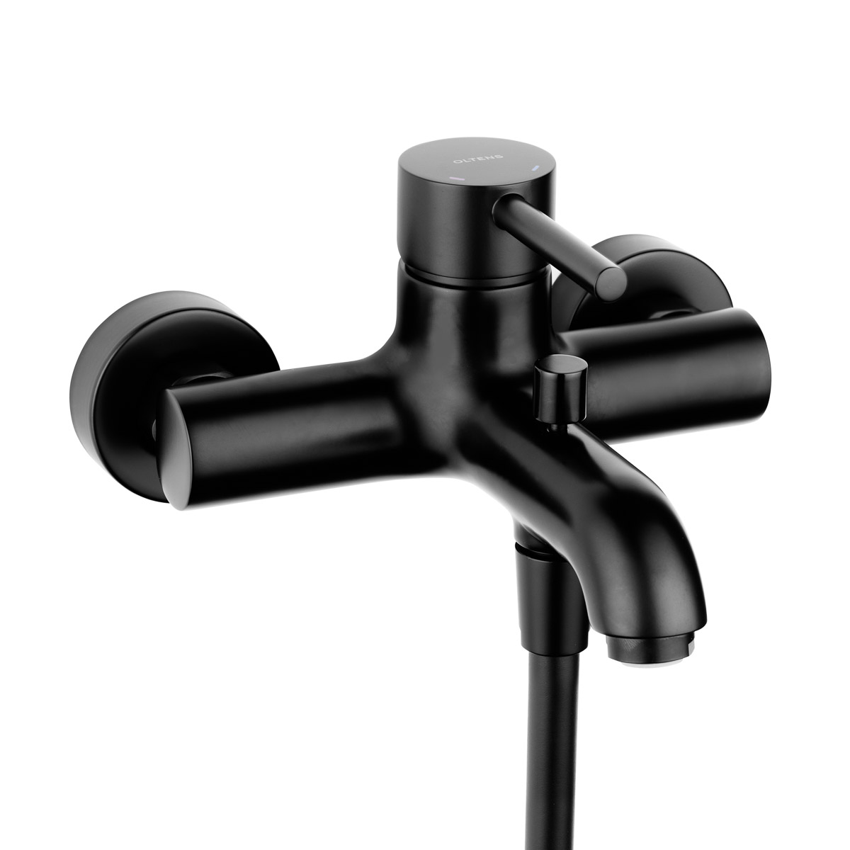 Oltens Molle rubinetto per vasca e doccia a parete nero opaco 34000300