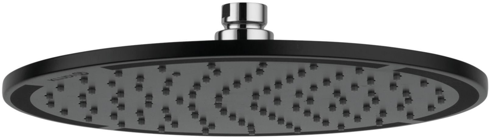 Kludi A-QA soffione doccia 25x25 cm rotonda nero 6432587-00
