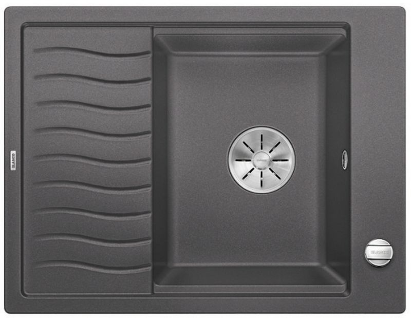 Blanco Elon 45 S lavello in granito 65x50 cm grigio/grafite/inox 524815